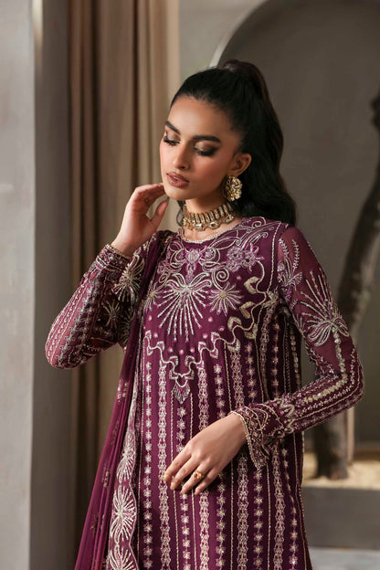 Akbar Aslam | Meeras Luxury Chiffon 25 | Mahin - Formal Dress - available at Maria Faisal in UK and USA.