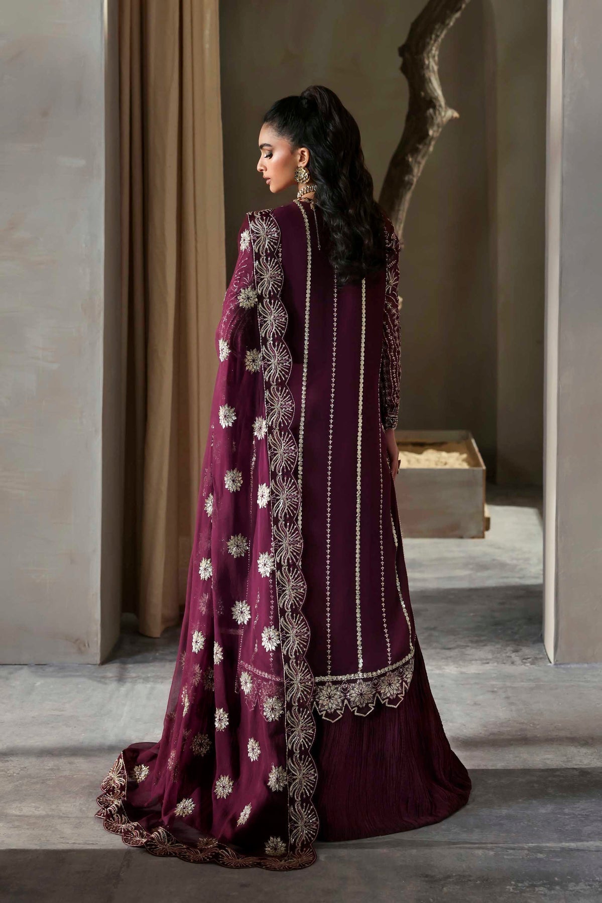 Akbar Aslam | Meeras Luxury Chiffon 25 | Mahin - Formal Dress - available at Maria Faisal in UK and USA.
