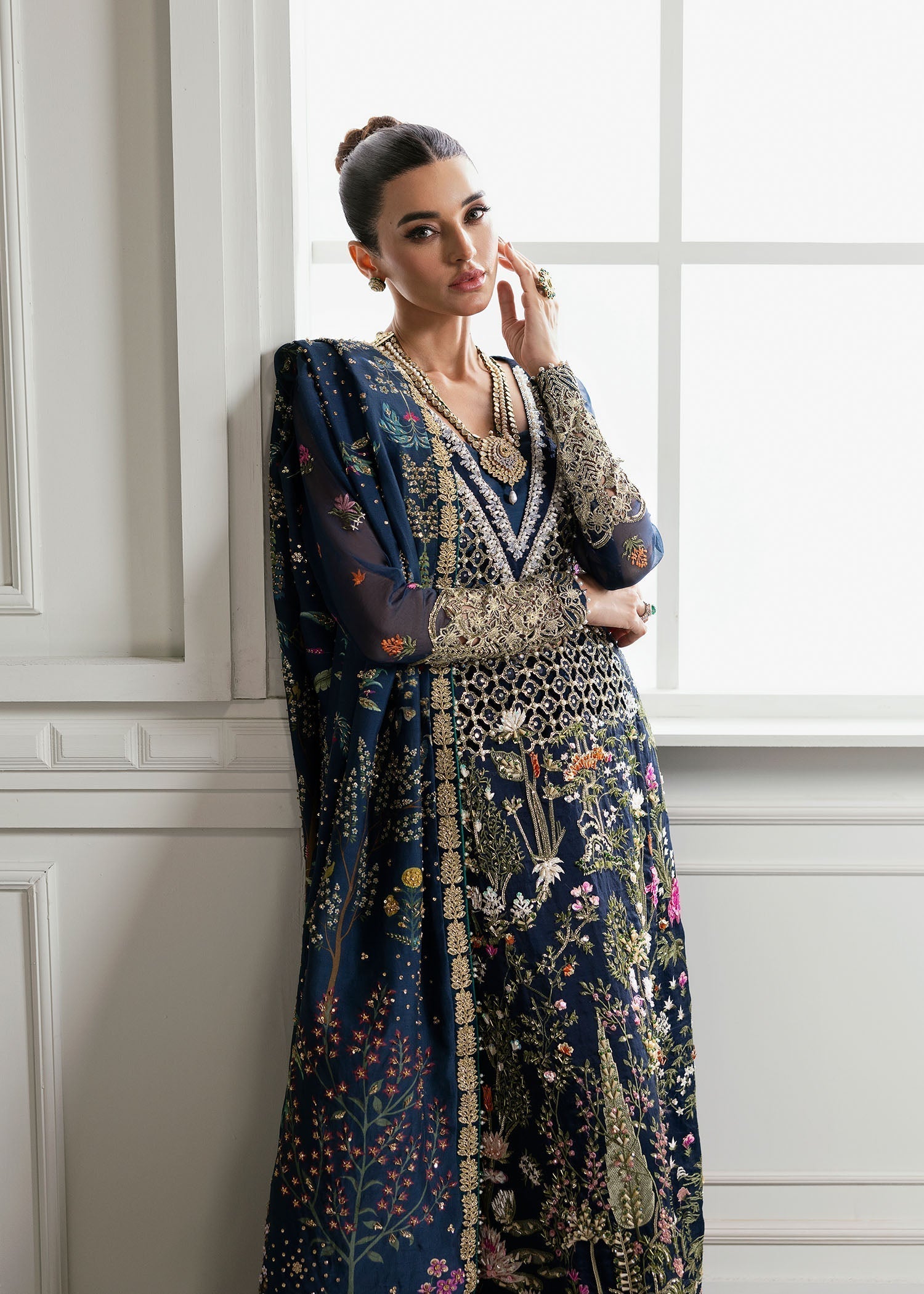 Crimson | A Beautiful Chaos Wedding Collection | Majestic Cypress - Designer Dress with Intricate embroidery and embellishments. Shop elegent wedding dress at Maria Faisal.