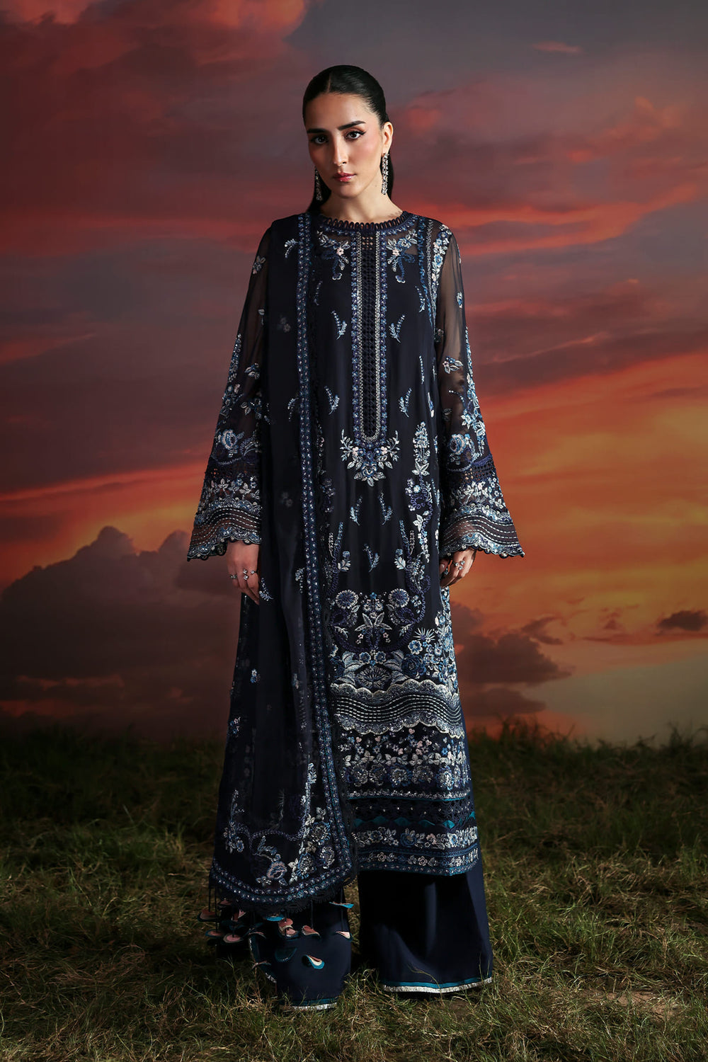 Zarposh | Moonlit Muse | Muse - Ladies Clothes - Maria Faisal