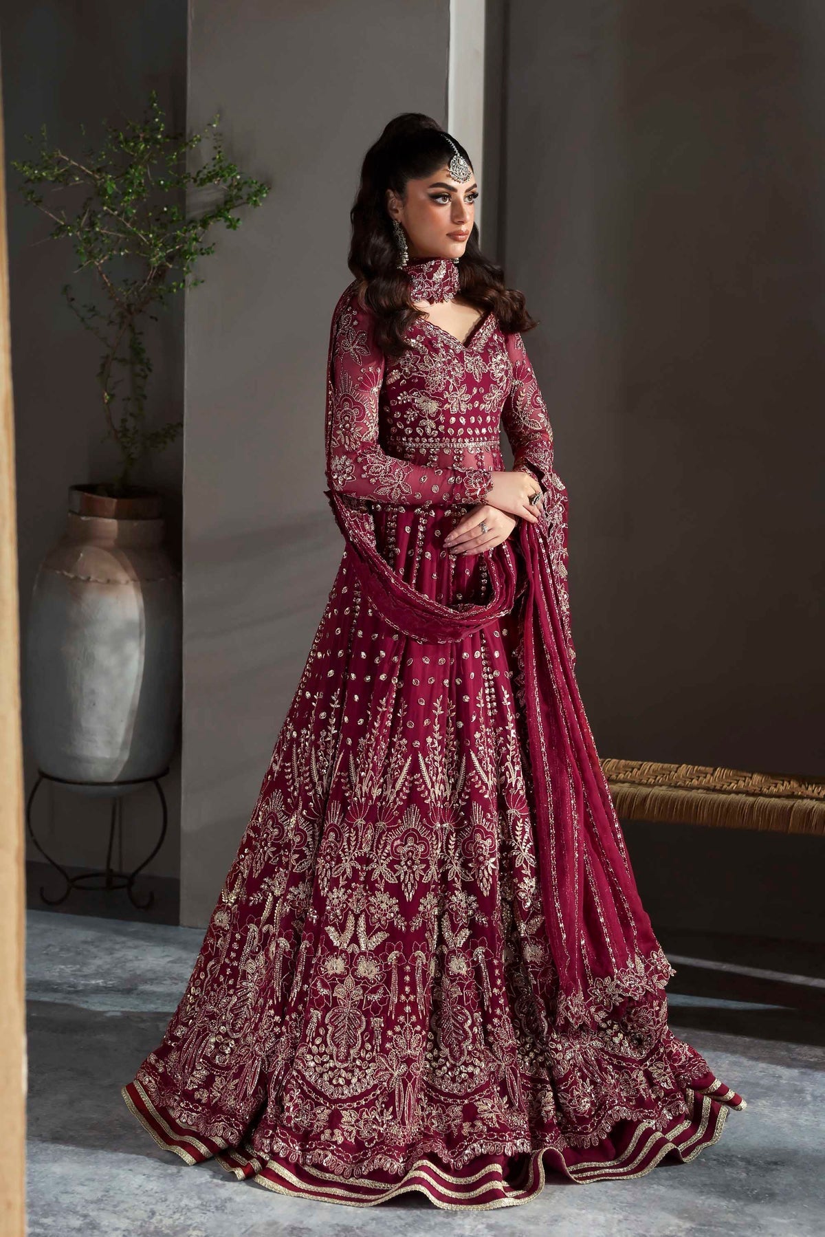 Akbar Aslam | Meeras Luxury Chiffon 25 | Mahroze - Formal Dress - available at Maria Faisal in UK and USA.