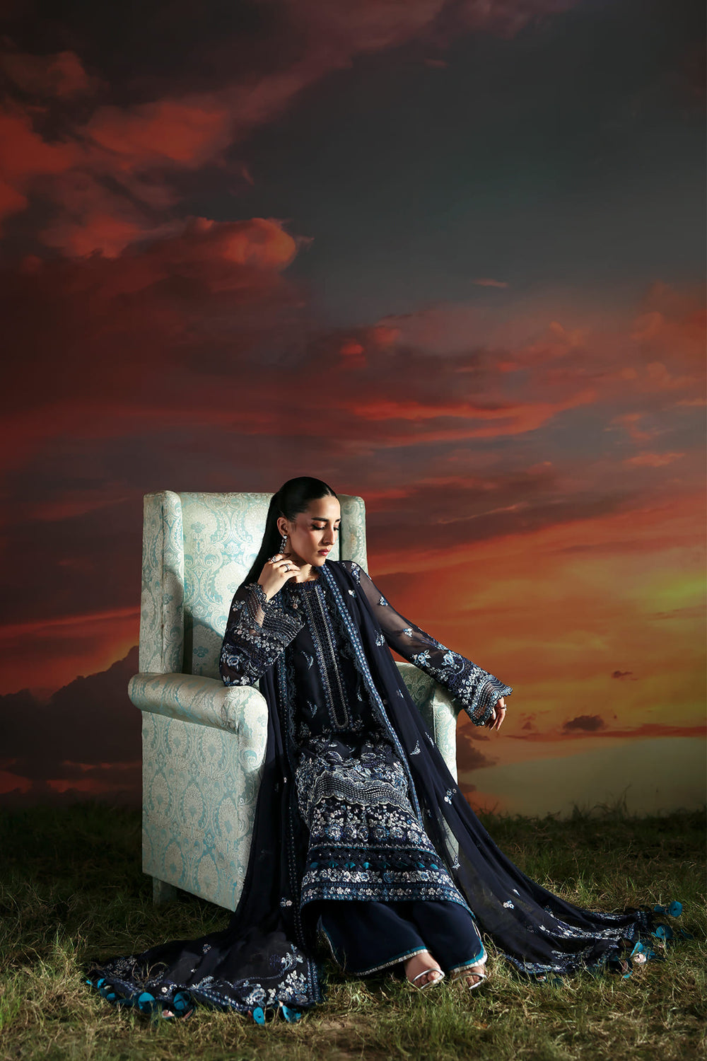 Zarposh | Moonlit Muse | Muse - Ladies Clothes - Maria Faisal