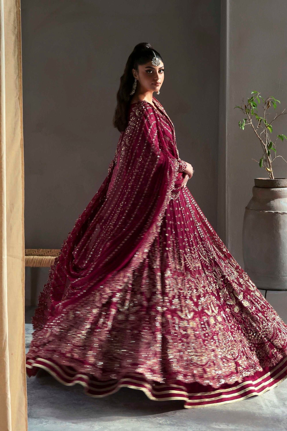 Akbar Aslam | Meeras Luxury Chiffon 25 | Mahroze - Formal Dress - available at Maria Faisal in UK and USA.