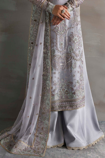 Akbar Aslam | Meeras Luxury Chiffon 25 | Emeraya - Formal Dress - available at Maria Faisal in UK and USA.