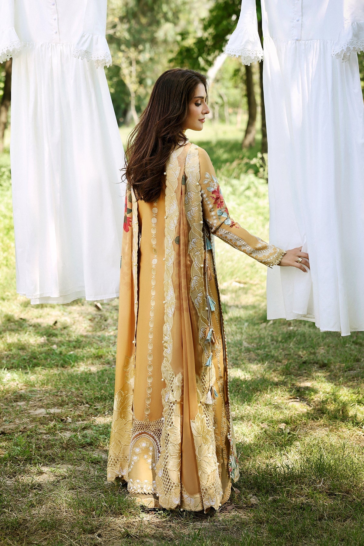 Afrozeh | A Lawn 26 | LEIAL - Luxury Dress - available at Maria Faisal in UK and USA.