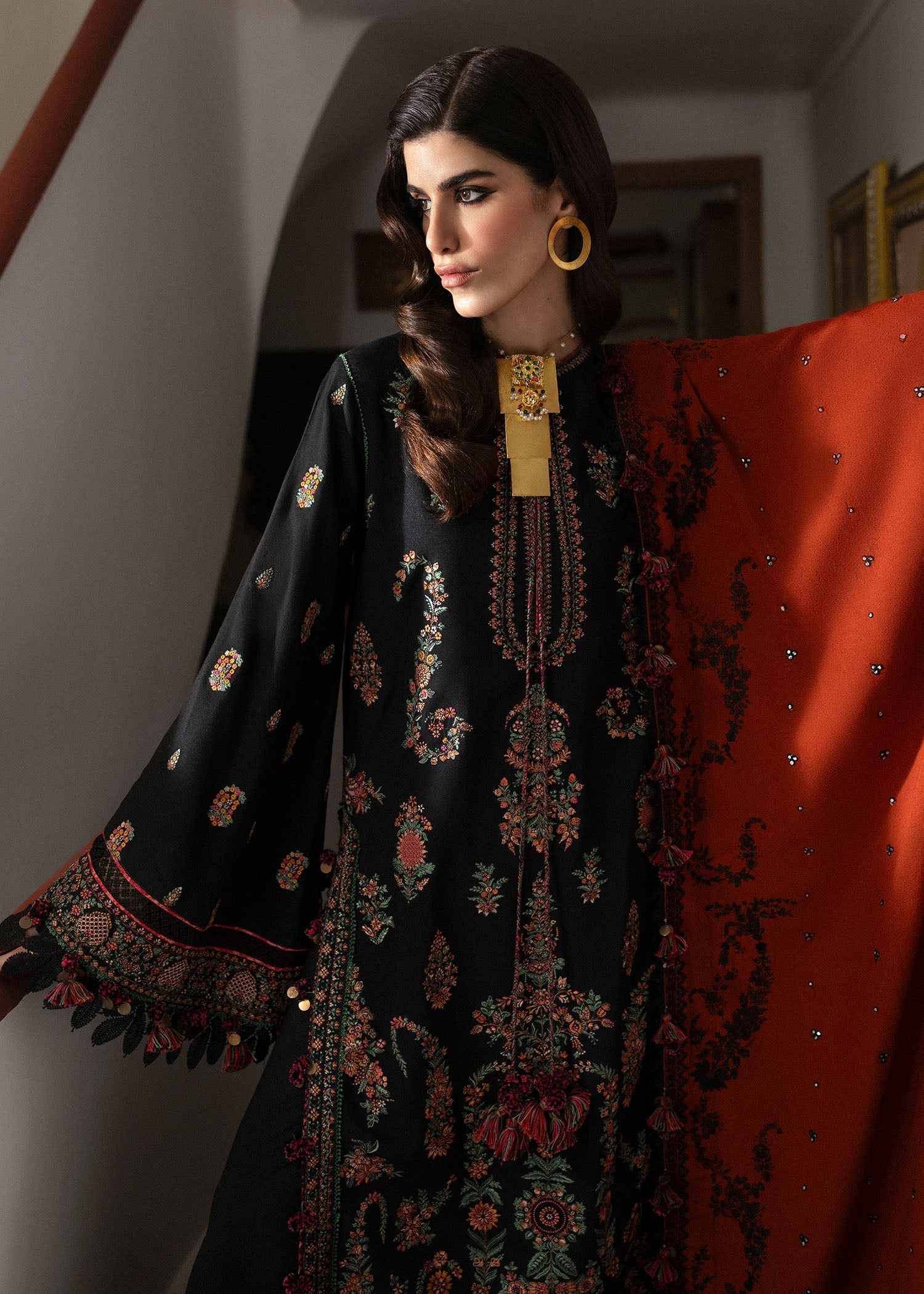 Hussain Rehar | Karandi Winter 24 | Sahe - Ladies Clothes - Maria Faisal