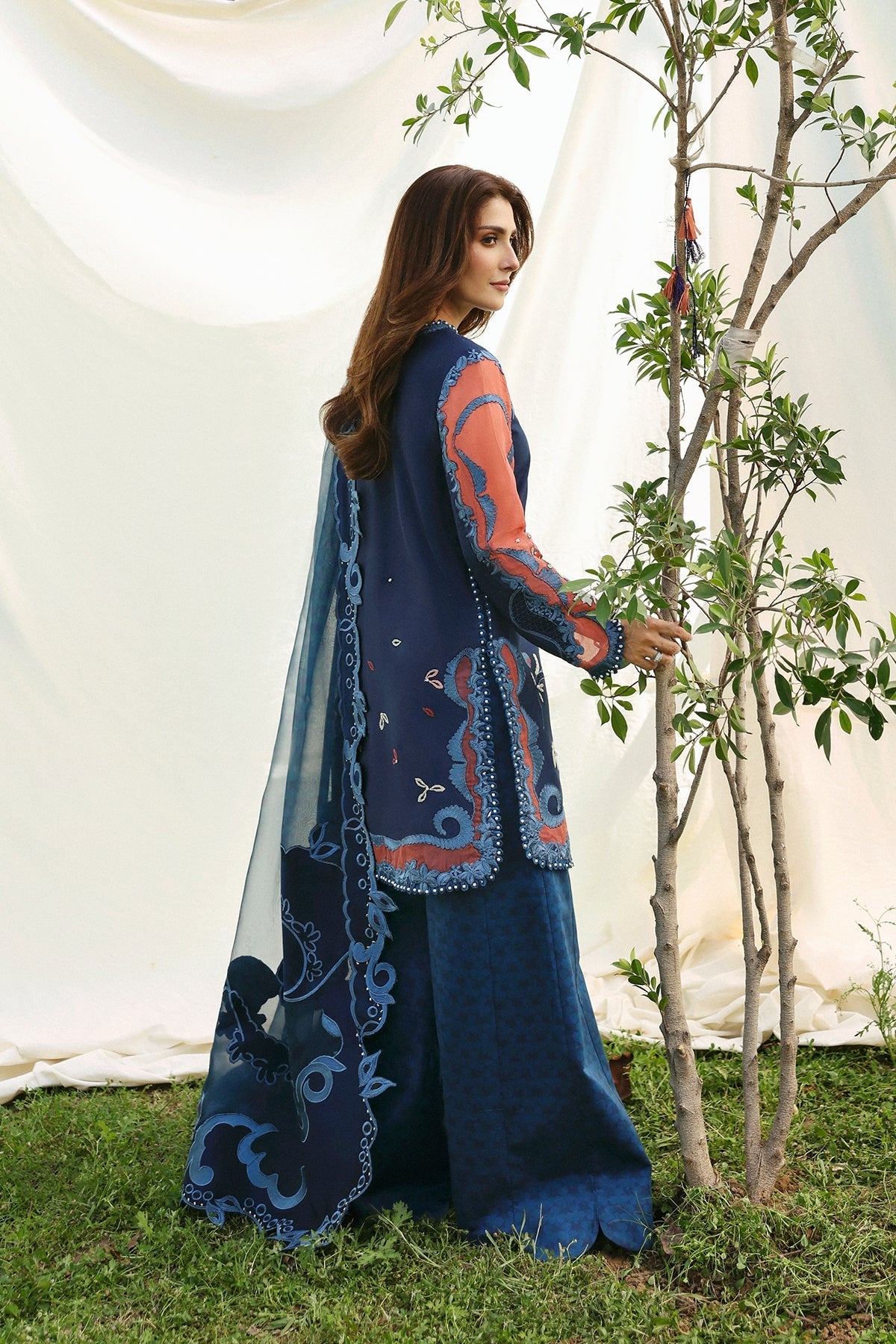 Afrozeh | A Lawn 26 | AVAIA - Luxury Dress - available at Maria Faisal in UK and USA.