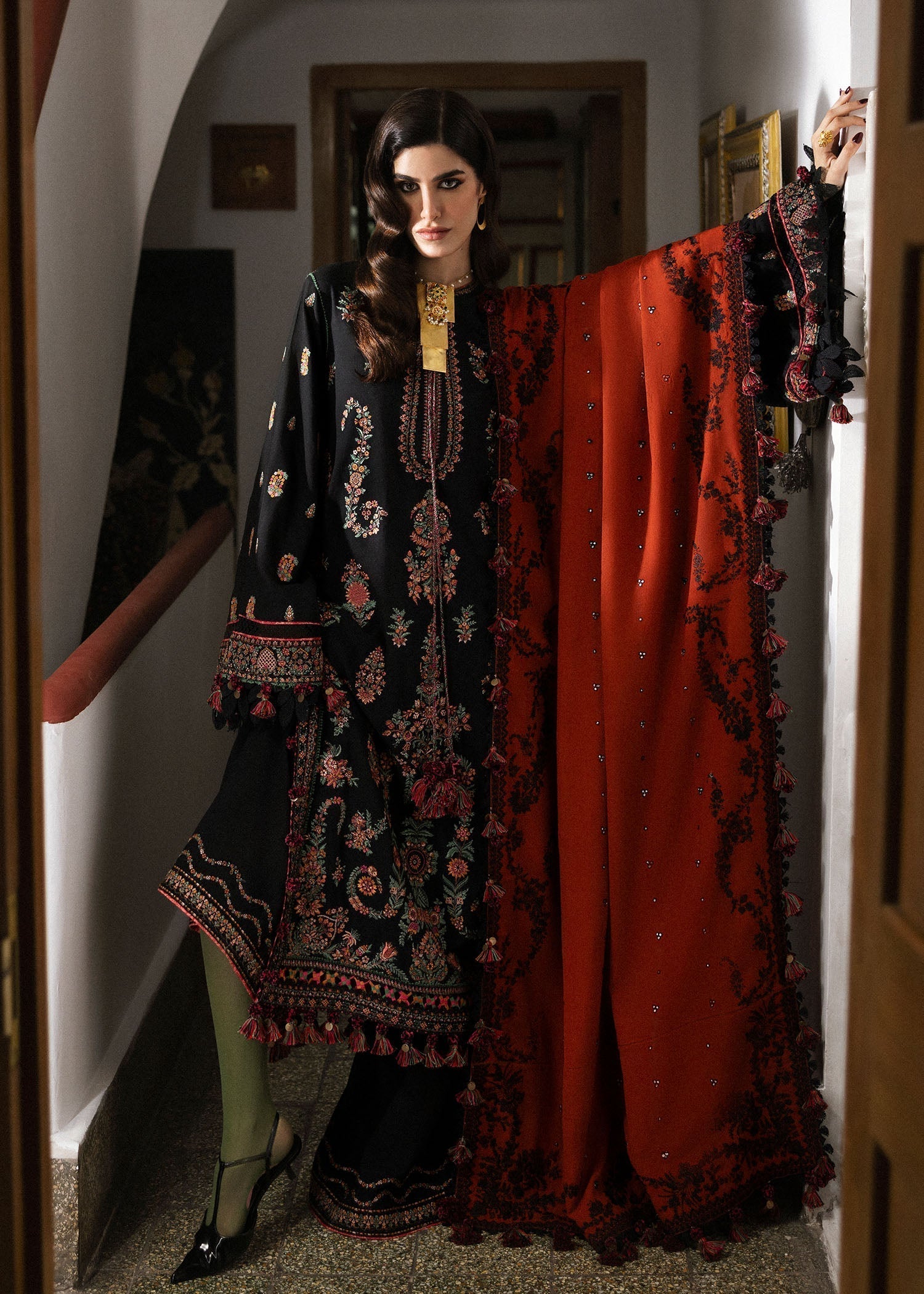 Hussain Rehar | Karandi Winter 24 | Sahe - Ladies Clothes - Maria Faisal