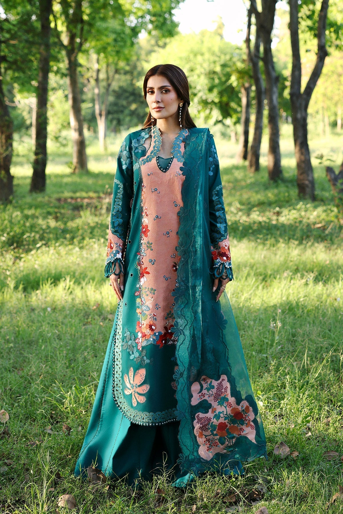 Afrozeh | A Lawn 26 | DALIYA - Luxury Dress - available at Maria Faisal in UK and USA.