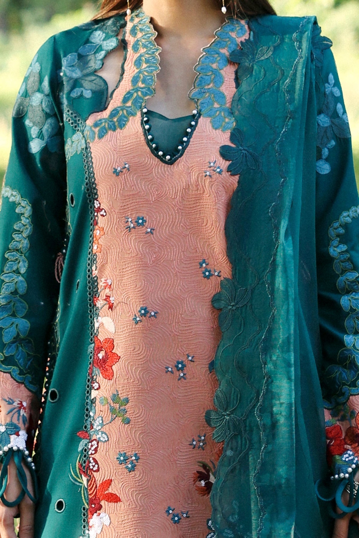 Afrozeh | A Lawn 26 | DALIYA - Luxury Dress - available at Maria Faisal in UK and USA.