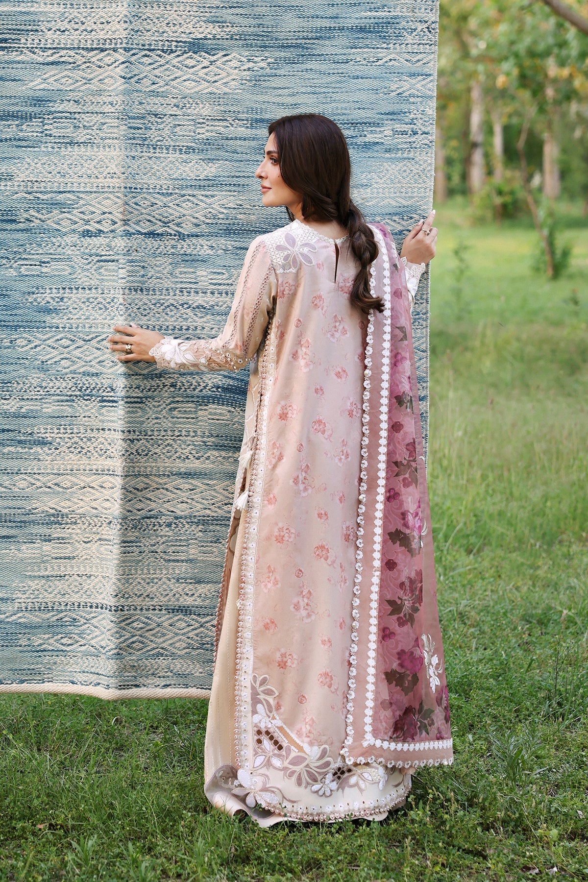 Afrozeh | A Lawn 26 | ZEYAM - Luxury Dress - available at Maria Faisal in UK and USA.