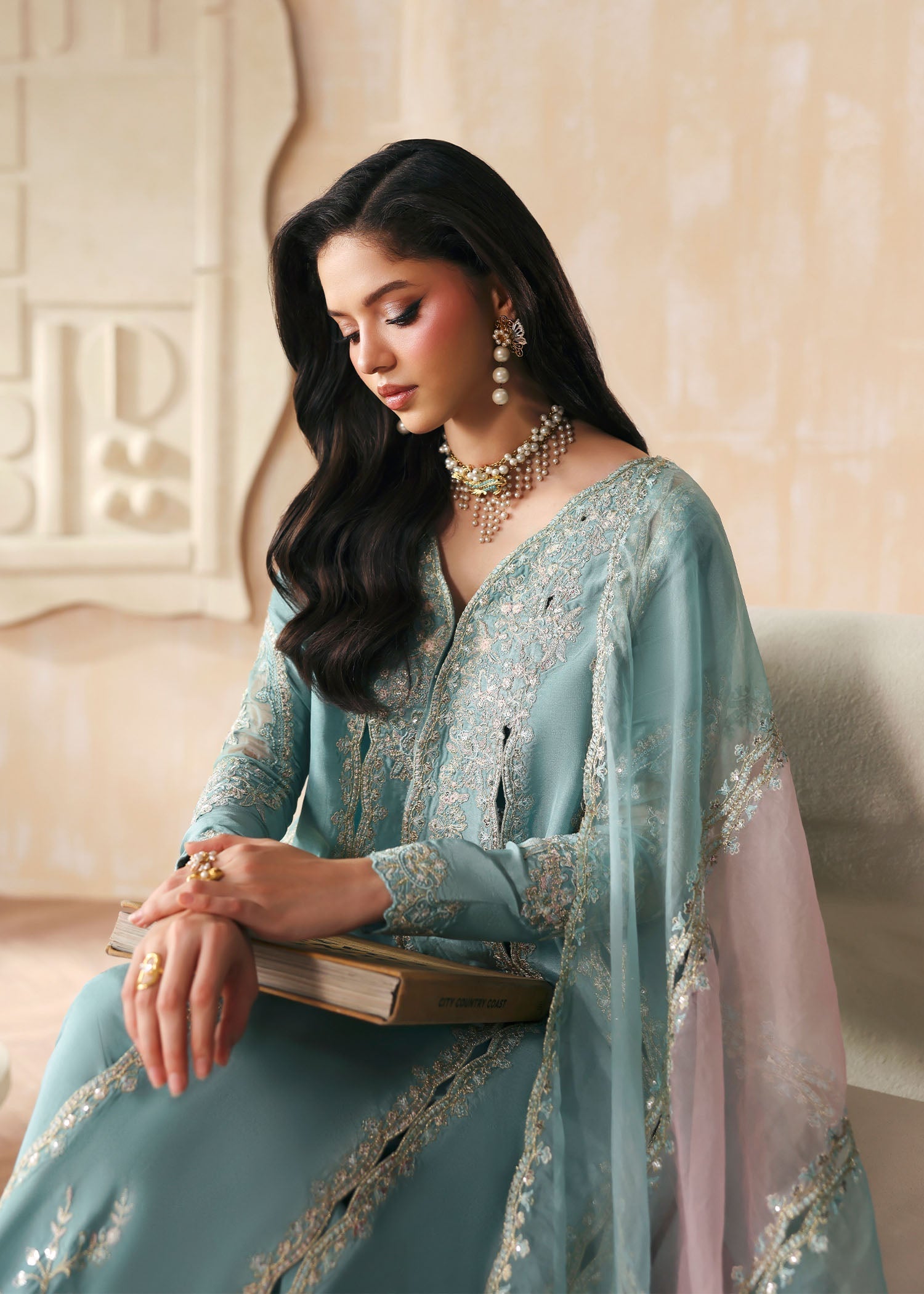 Kanwal Malik | Rea Luxury Pret 26 | Triana - Luxury Dress - available at Maria Faisal in UK and USA.