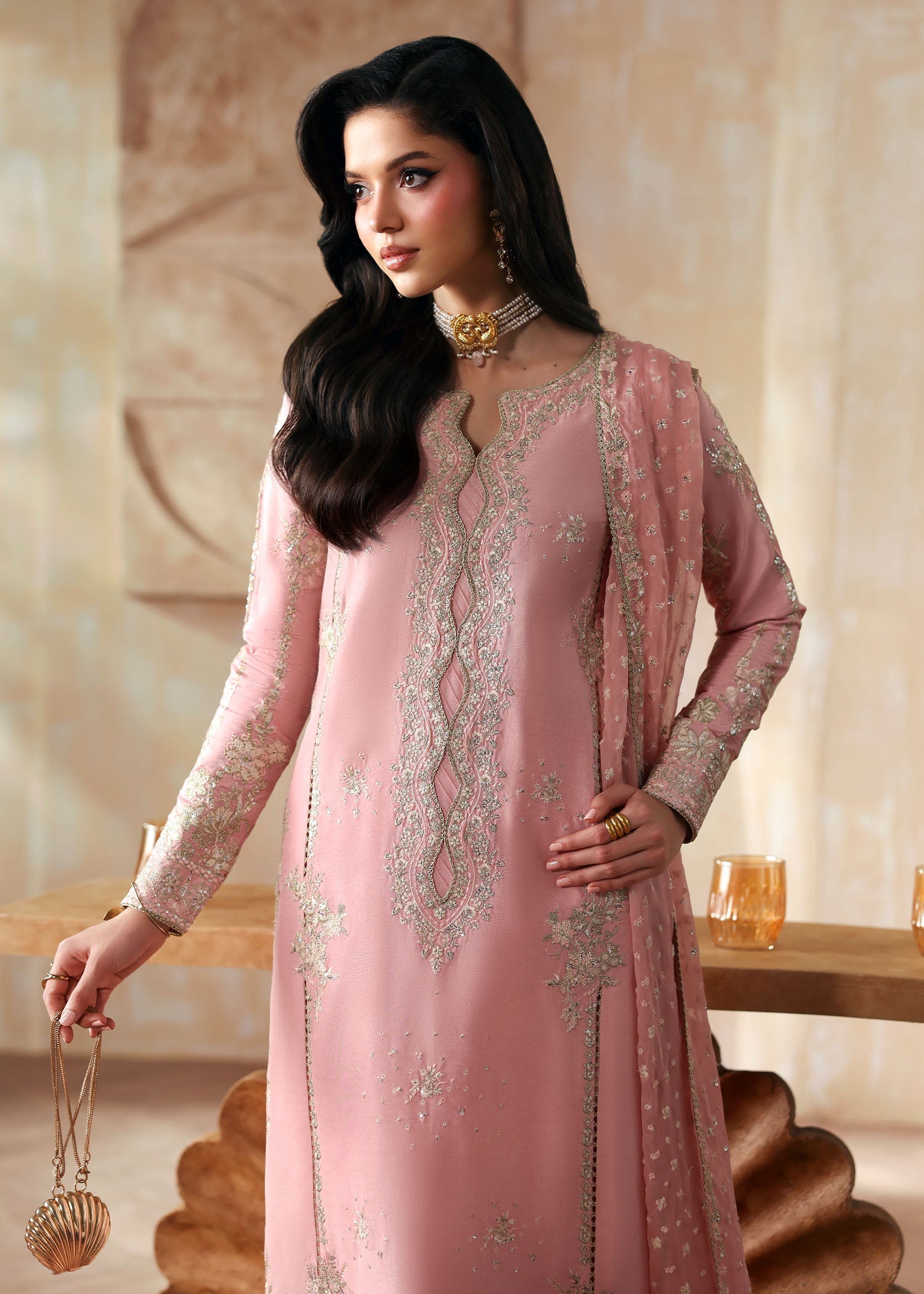 Kanwal Malik | Rea Luxury Pret 26 | Leia - Luxury Dress - available at Maria Faisal in UK and USA.