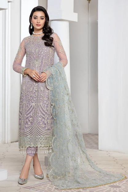 Zarif | Luxury Formals | LILAC - Formal Dress - available at Maria Faisal in UK and USA.