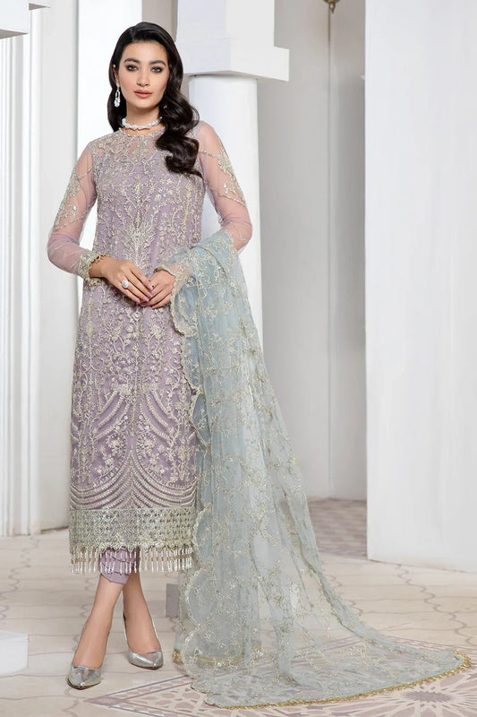 Zarif | Luxury Formals | LILAC - Formal Dress - available at Maria Faisal in UK and USA.