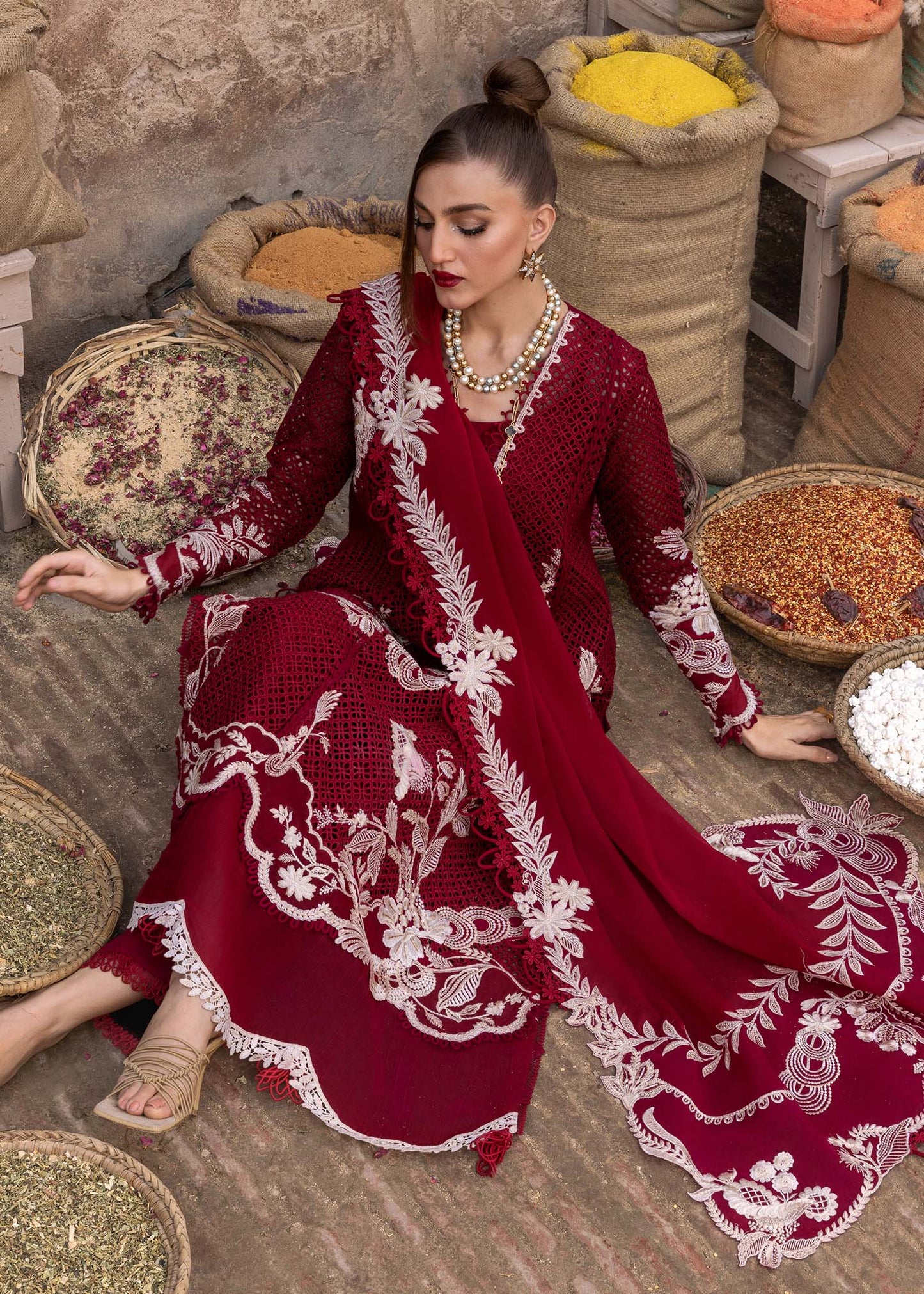 Crimson | Tasawar 25 | ONE TRUE LOVE - D6A by Maria Faisal - Registered Vendor of : Crimson - type : Ladies Clothes - 100% original wedding dresses