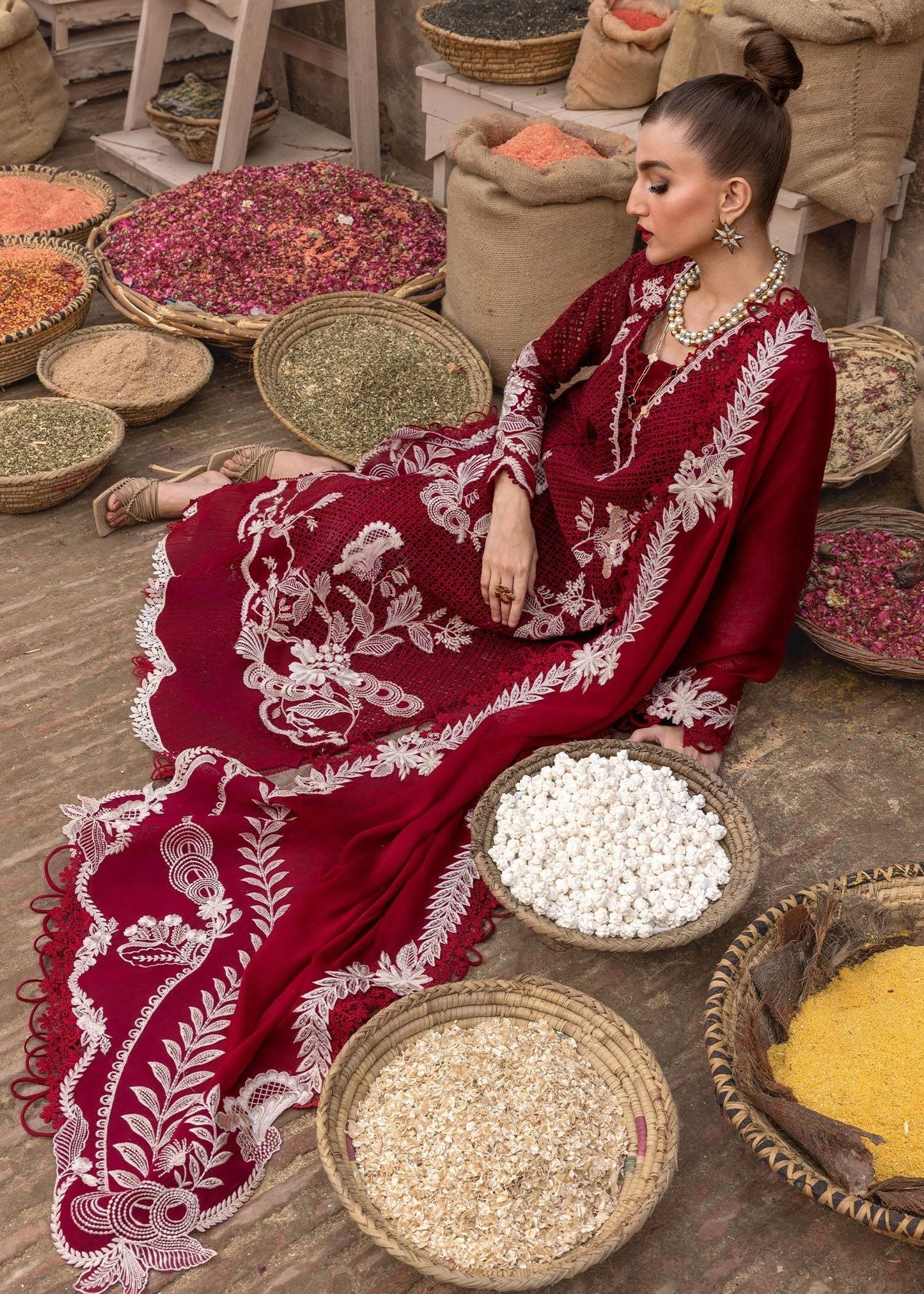 Crimson | Tasawar 25 | ONE TRUE LOVE - D6A by Maria Faisal - Registered Vendor of : Crimson - type : Ladies Clothes - 100% original wedding dresses