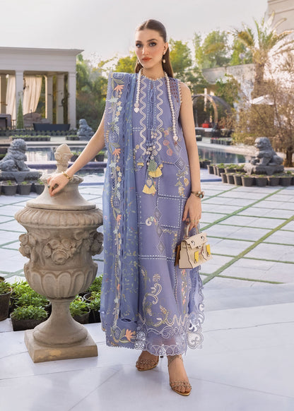 Crimson | Flow Lawn'26 | FLORAL SERENITY-D1B - Festive Dress - available at Maria Faisal in UK and USA.