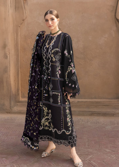 Crimson | Flow Lawn'26 | FLORAL SERENITY - D1A - Festive Dress - available at Maria Faisal in UK and USA.