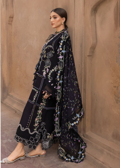 Crimson | Flow Lawn'26 | FLORAL SERENITY - D1A - Festive Dress - available at Maria Faisal in UK and USA.