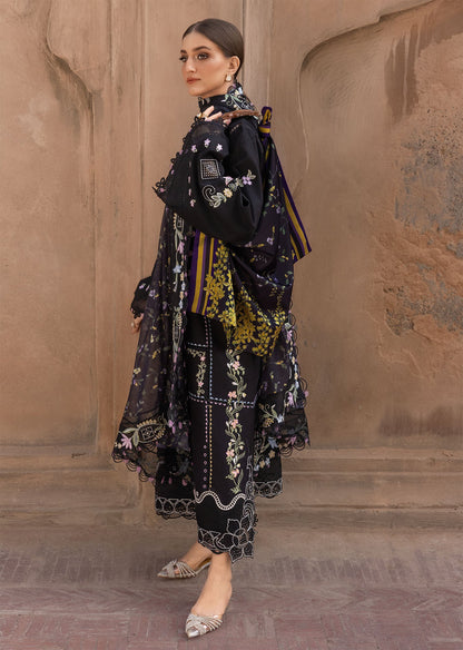 Crimson | Flow Lawn'26 | FLORAL SERENITY - D1A - Festive Dress - available at Maria Faisal in UK and USA.