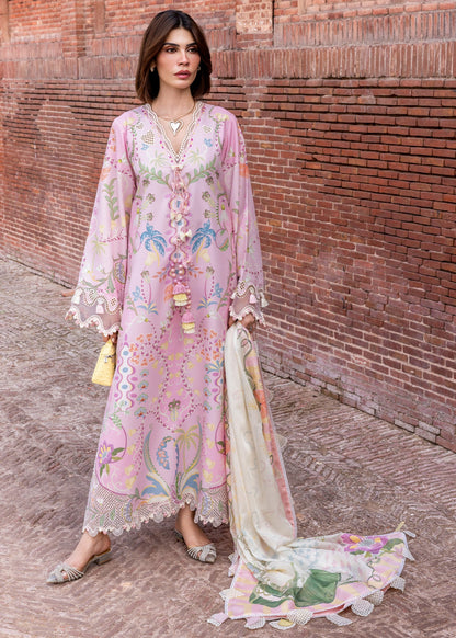 Crimson | Flow Lawn'26 | OUT OF MANY HEARTS - D6A - Festive Dress - available at Maria Faisal in UK and USA.