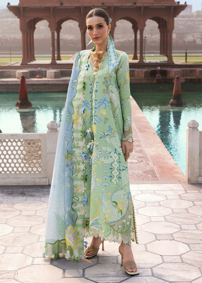 Crimson | Flow Lawn'26 | OUT OF MANY HEARTS-D6B - Festive Dress - available at Maria Faisal in UK and USA.