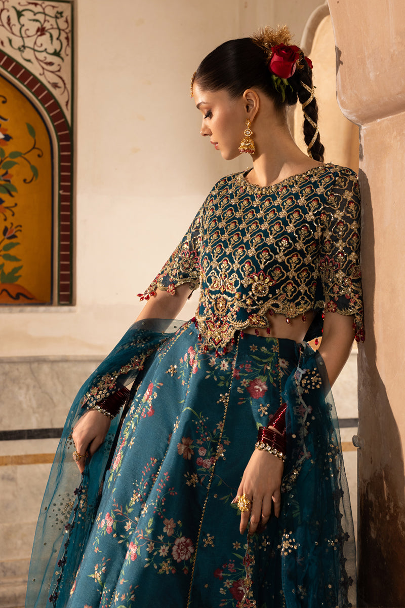 Rangrasiya | Chiffon Formals | Zeenat - Formal Dress - available at Maria Faisal in UK and USA.