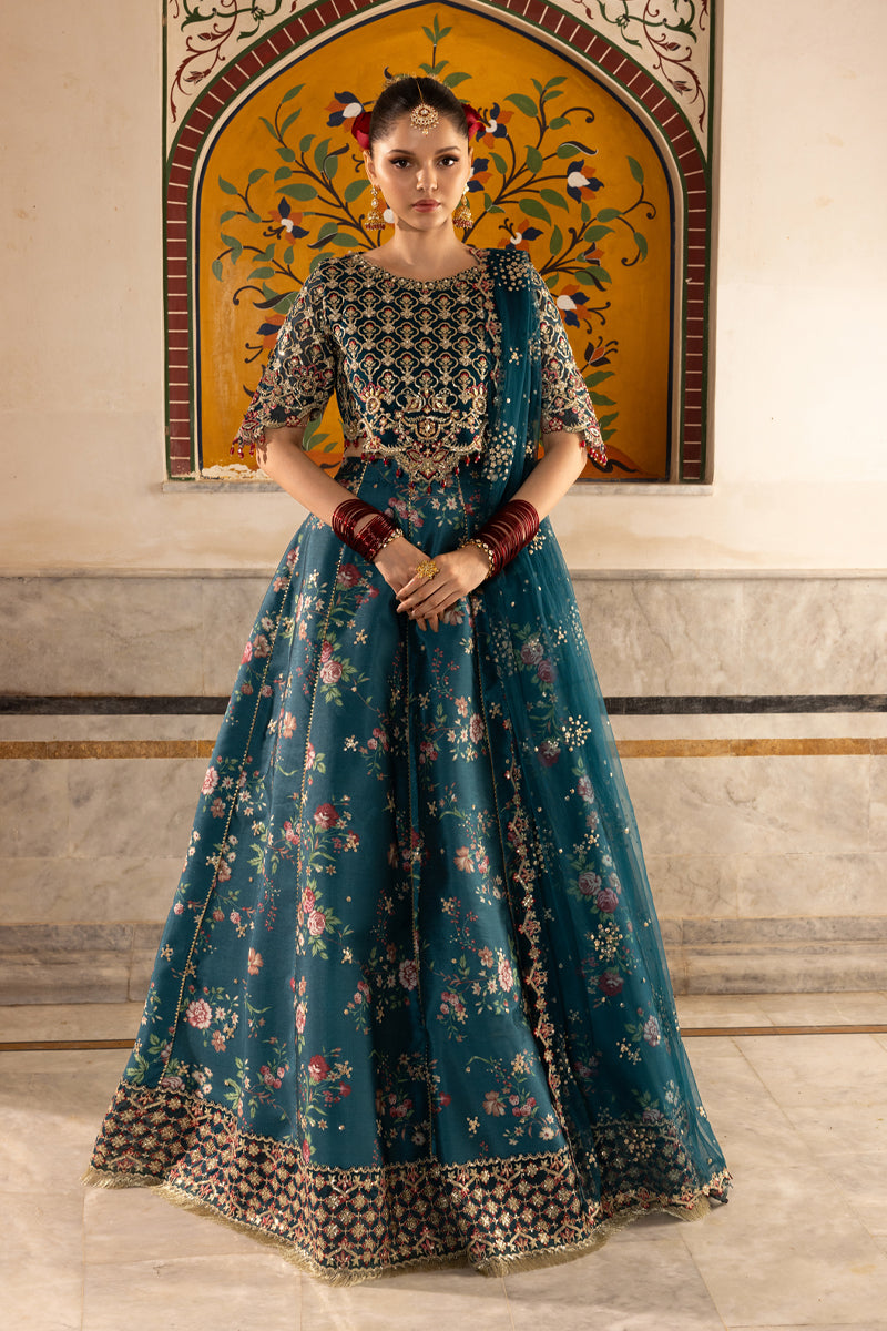 Rangrasiya | Chiffon Formals | Zeenat - Formal Dress - available at Maria Faisal in UK and USA.