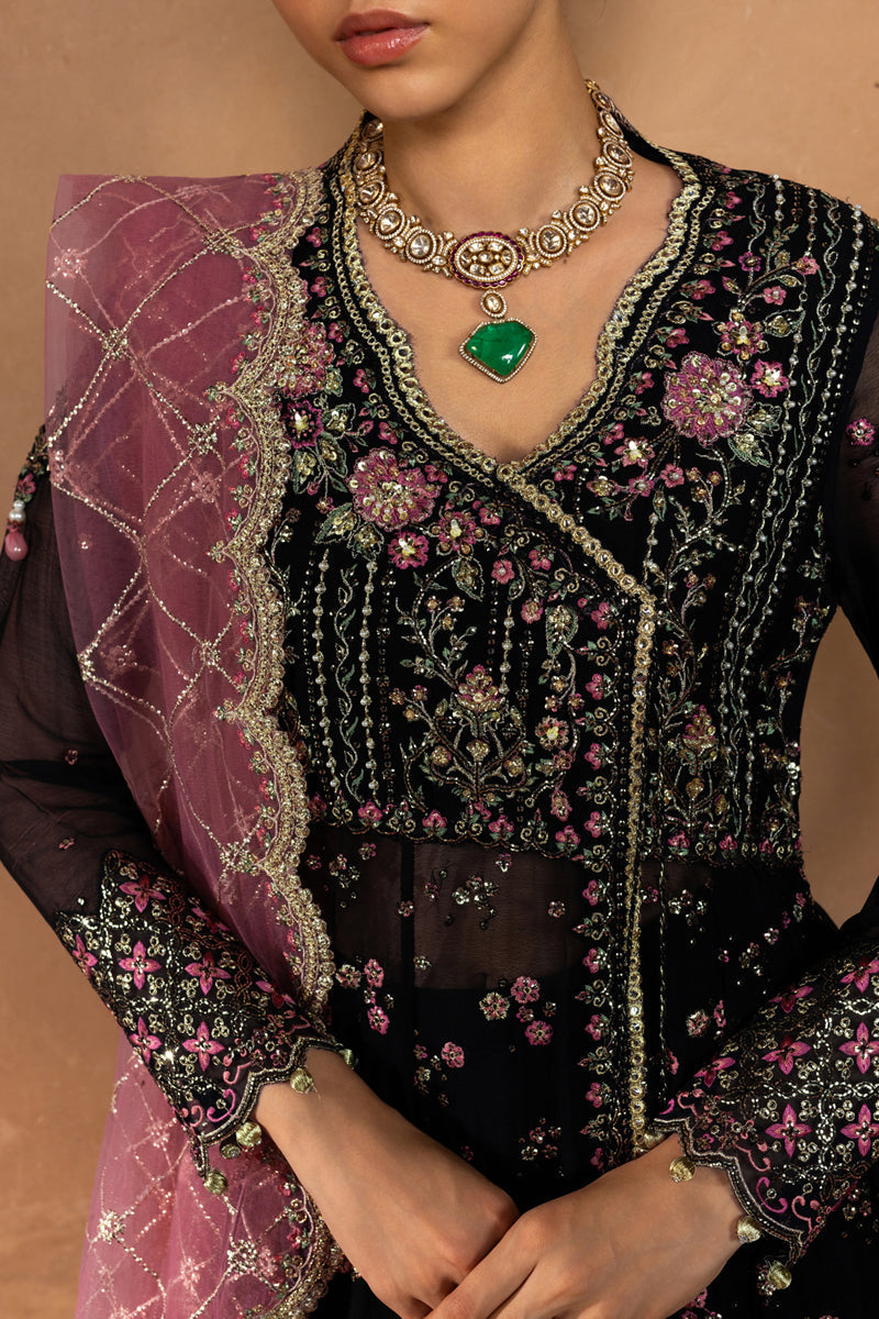 Rangrasiya | Chiffon Formals | Sofia - Formal Dress - available at Maria Faisal in UK and USA.