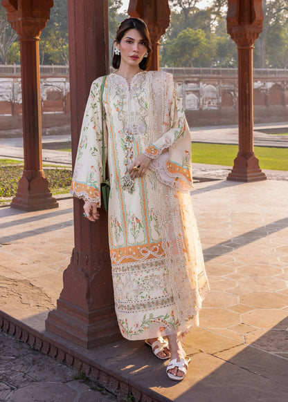 Crimson | Flow Lawn'26 | SUN-KISSED LETTER-D9A - Festive Dress - available at Maria Faisal in UK and USA.