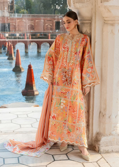 Crimson | Flow Lawn'26 | A SUMMER DANCE - D2A - Festive Dress - available at Maria Faisal in UK and USA.