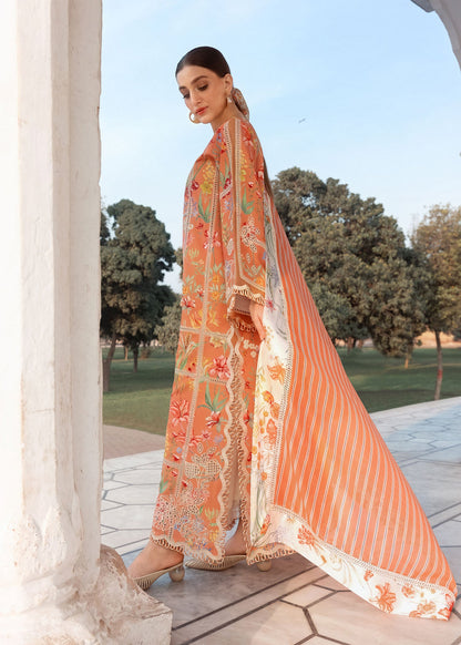 Crimson | Flow Lawn'26 | A SUMMER DANCE - D2A - Festive Dress - available at Maria Faisal in UK and USA.