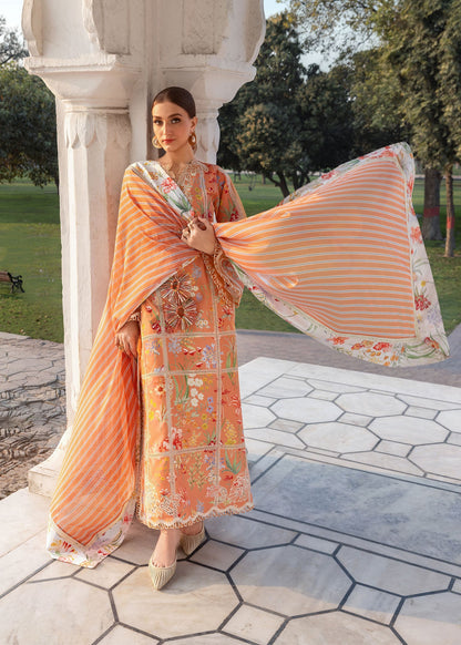 Crimson | Flow Lawn'26 | A SUMMER DANCE - D2A - Festive Dress - available at Maria Faisal in UK and USA.
