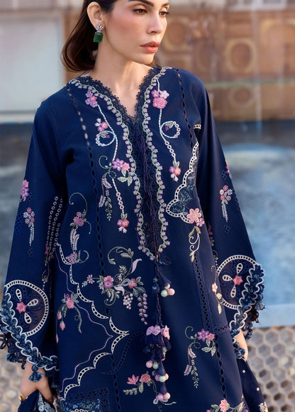 Crimson | Flow Lawn'26 | MANIFESTED MEADOWS - D7B - Festive Dress - available at Maria Faisal in UK and USA.