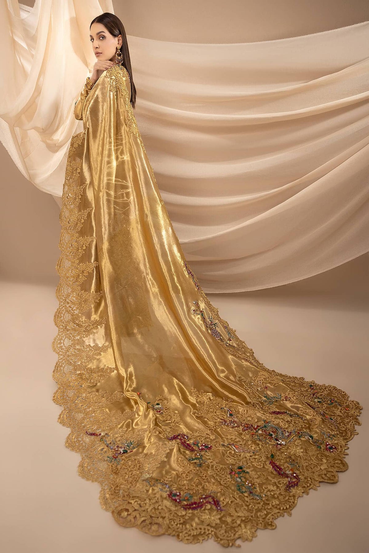 Nilofer Shahid | Shama e Mehfil | CHIRAGH E MEHFIL - Bridal Dress - available at Maria Faisal in UK and USA.