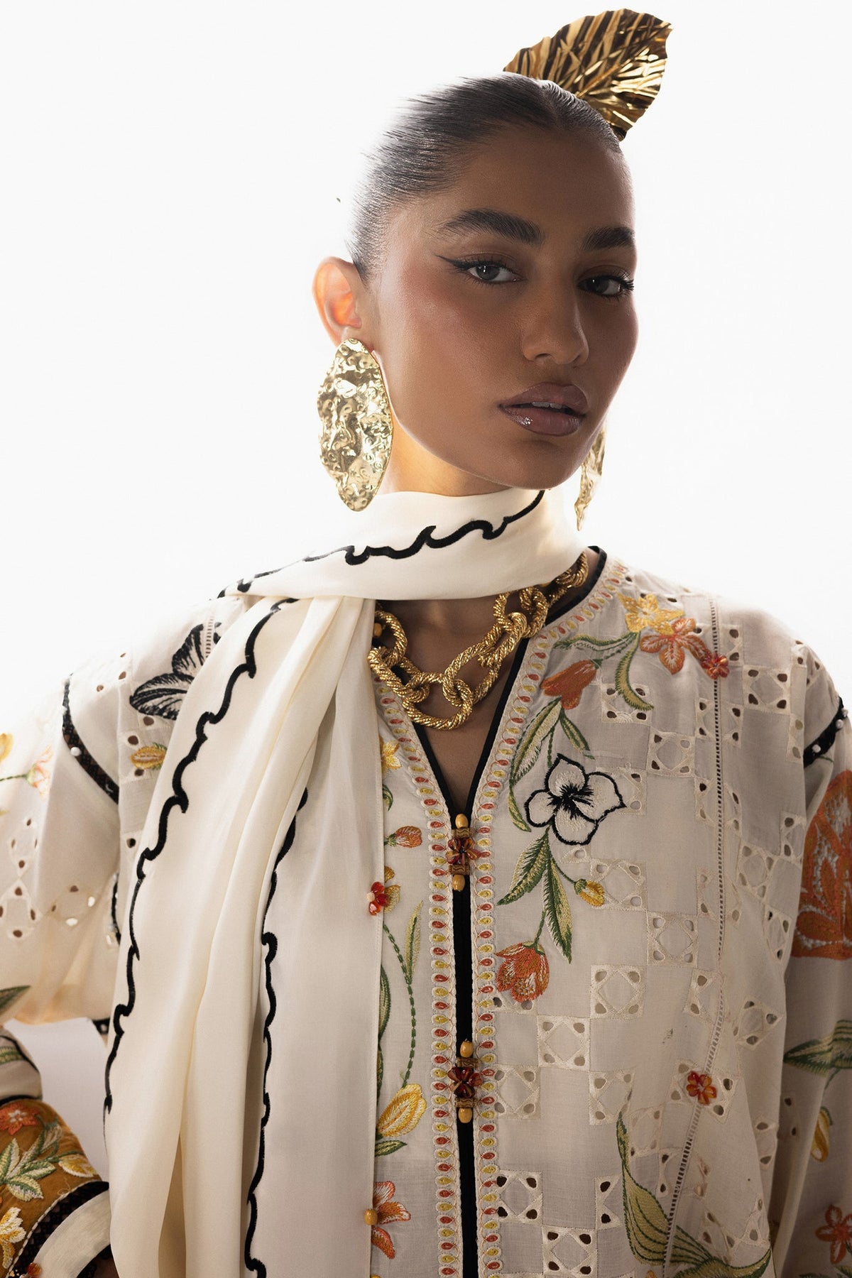 Elan | Stitched Pret 26 | SONAMARG (EL26-09 A ST) - Luxury Dress - available at Maria Faisal in UK and USA.