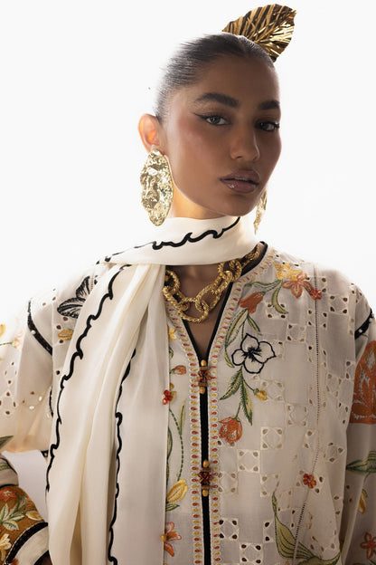 Elan | Stitched Pret 26 | SONAMARG (EL26-09 A ST) - Luxury Dress - available at Maria Faisal in UK and USA.