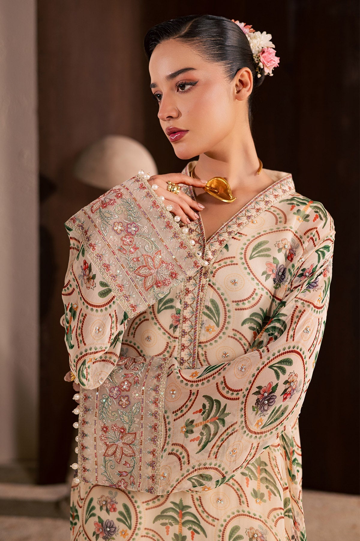 Nureh | Fancy Formal 26 | NP-772 - Formal Dress - available at Maria Faisal in UK and USA.