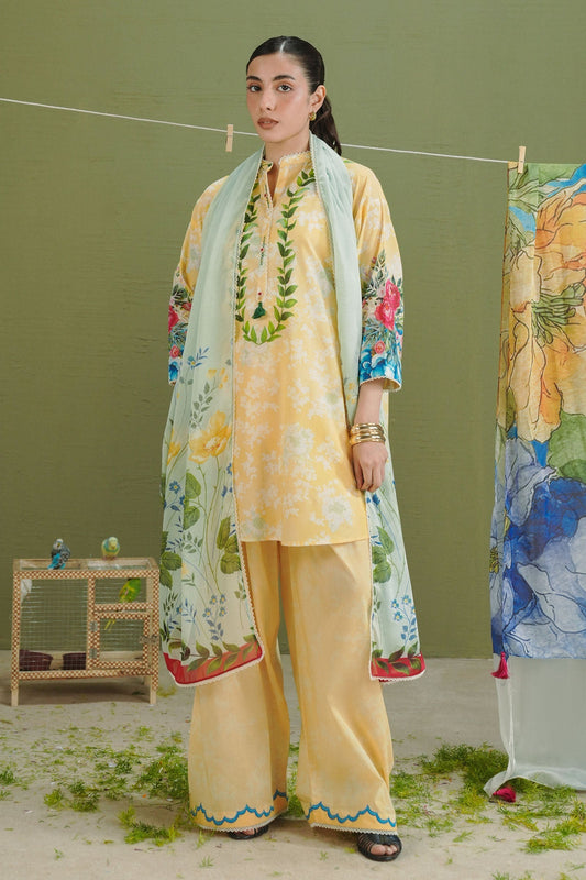 Zara Shahjahan | Coco Prints 26 | Ayla-8A - Casual Dress - available at Maria Faisal in UK and USA.