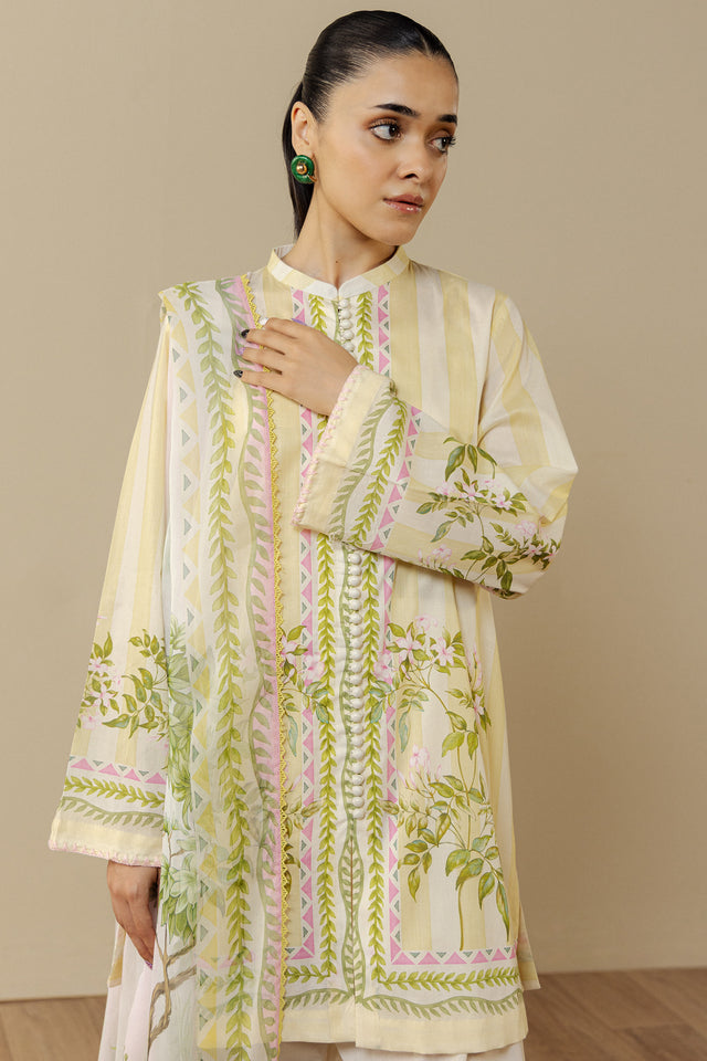 Zara Shahjahan | Coco Prints 26 | Nerine-1B - Casual Dress - available at Maria Faisal in UK and USA.
