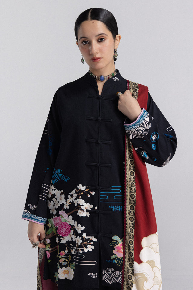 Zara ShahJahan | Coco Prints Winter 26 | Hana-2A - Luxury Dress - available at Maria Faisal in UK and USA.