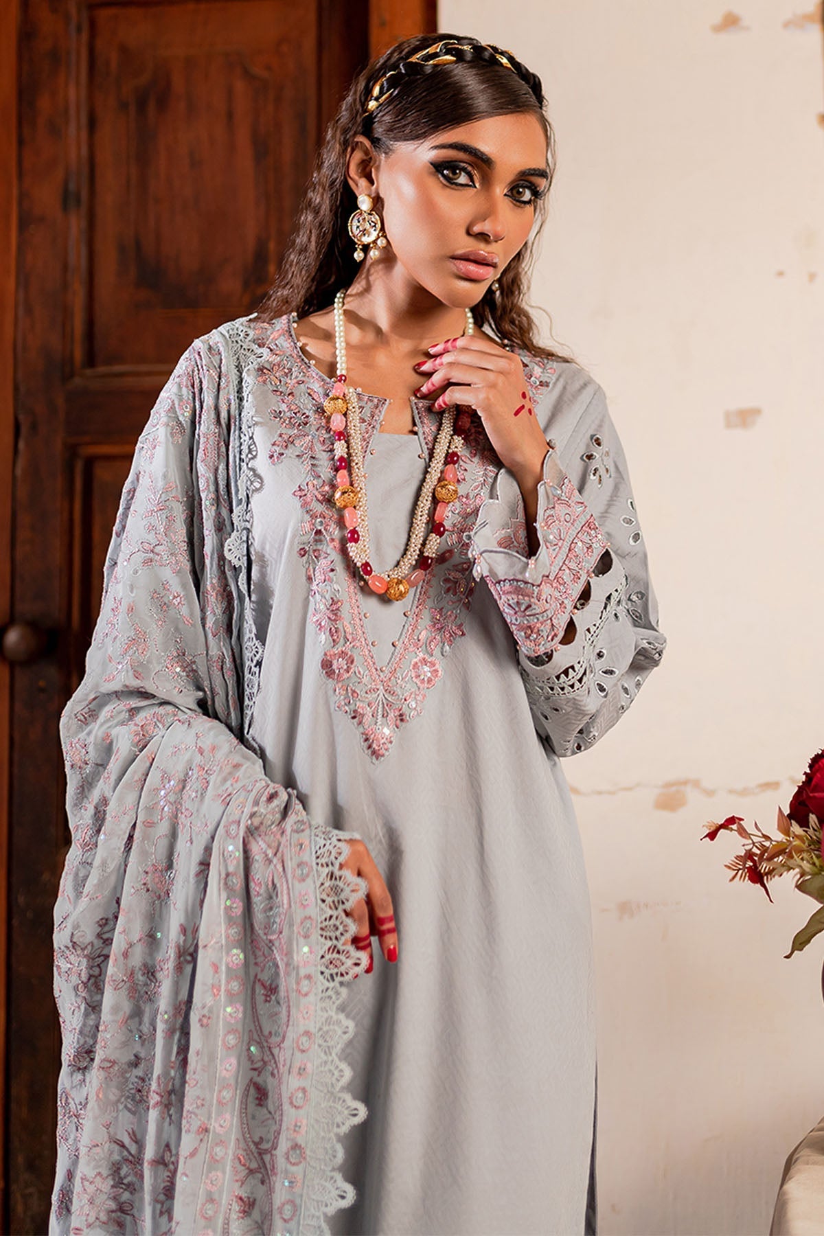 Nureh | Lawn Jacquard | NS-79 - Ladies Clothes 