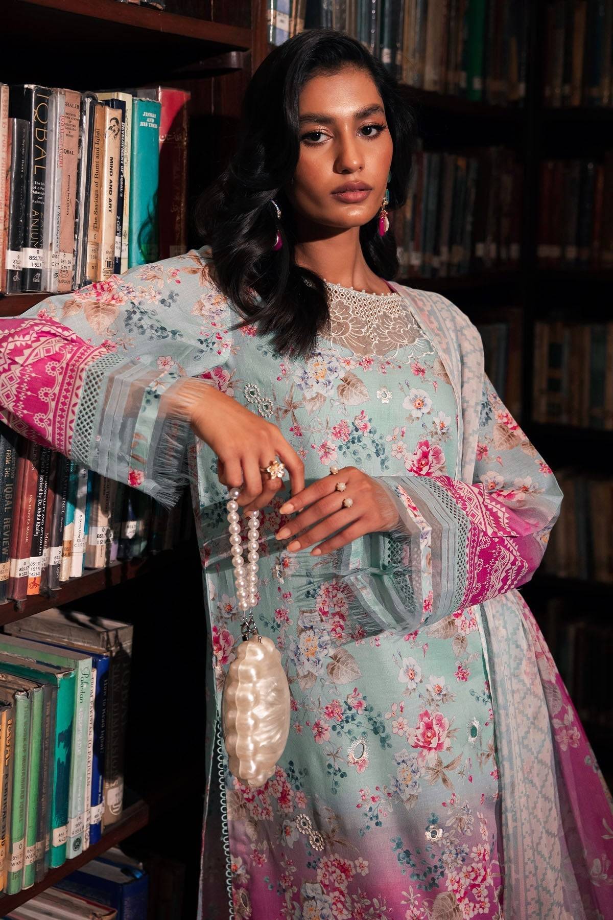 Nureh | Glam Girl Lawn | GL-16 by Maria Faisal - Registered Vendor of : Nureh - type : Ladies Clothes - 100% original wedding dresses