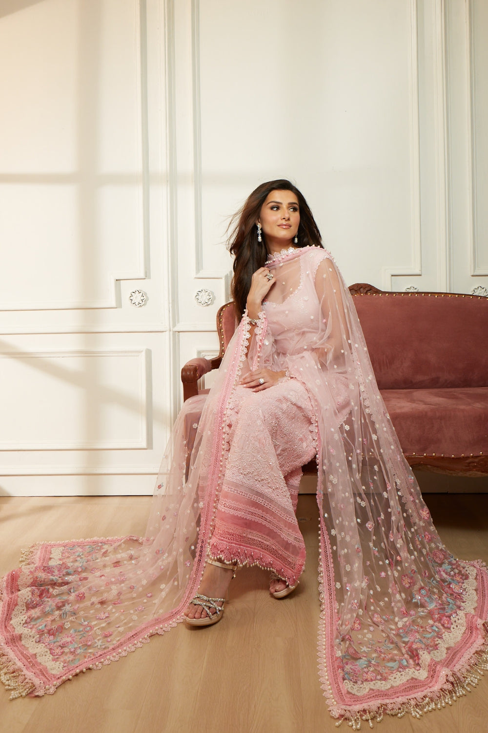 Sobia Nazir | Luxury Lawn Eid 26 | 7B - Luxury Dress - available at Maria Faisal in UK and USA.