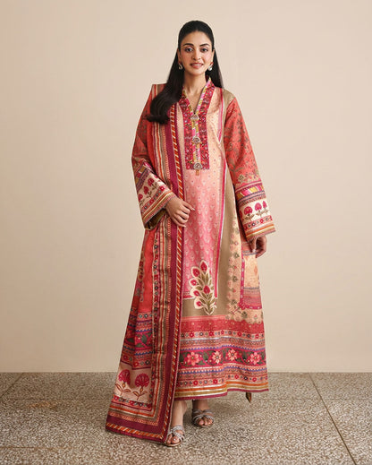 Mushq | Nirvana Anmol Edit | Rose Mood - Luxury Dress - available at Maria Faisal in UK and USA.