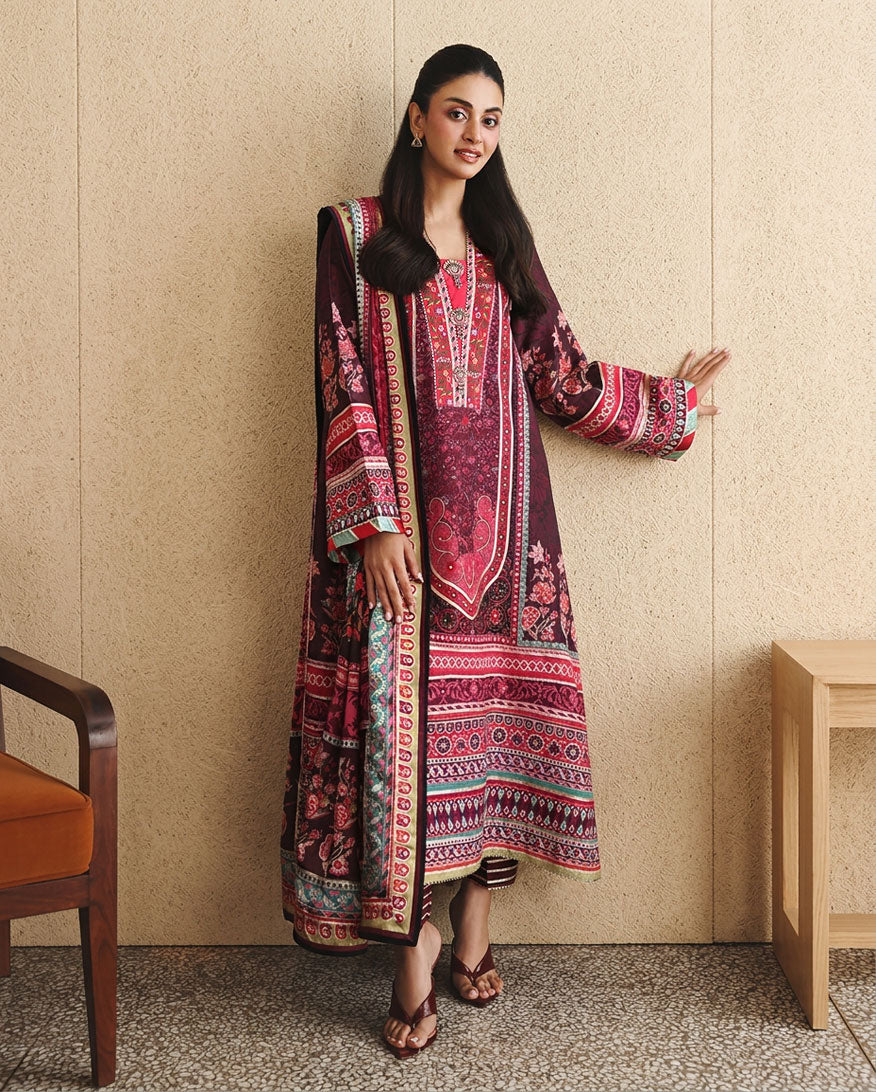Mushq | Nirvana Anmol Edit | Day Dreamer - Luxury Dress - available at Maria Faisal in UK and USA.