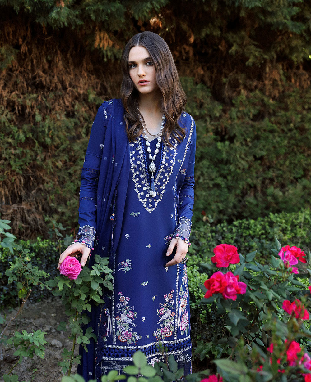 Republic Womenswear | Aylin Summer Lawn 24 | Camellia (D3-A) - Designer Dress with Intricate embroidery and embellishments. Shop elegent wedding dress at Maria Faisal.