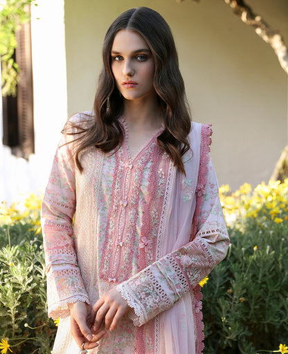 Republic Womenswear | Aylin Summer Lawn 24 | Rosa (D8-B) - Designer Dress with Intricate embroidery and embellishments. Shop elegent wedding dress at Maria Faisal.