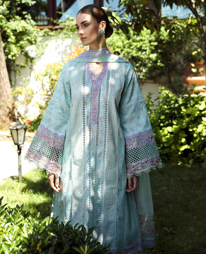 Republic Womenswear | Aylin Summer Lawn 24 | Rosa (D8-A) - Designer Dress with Intricate embroidery and embellishments. Shop elegent wedding dress at Maria Faisal.